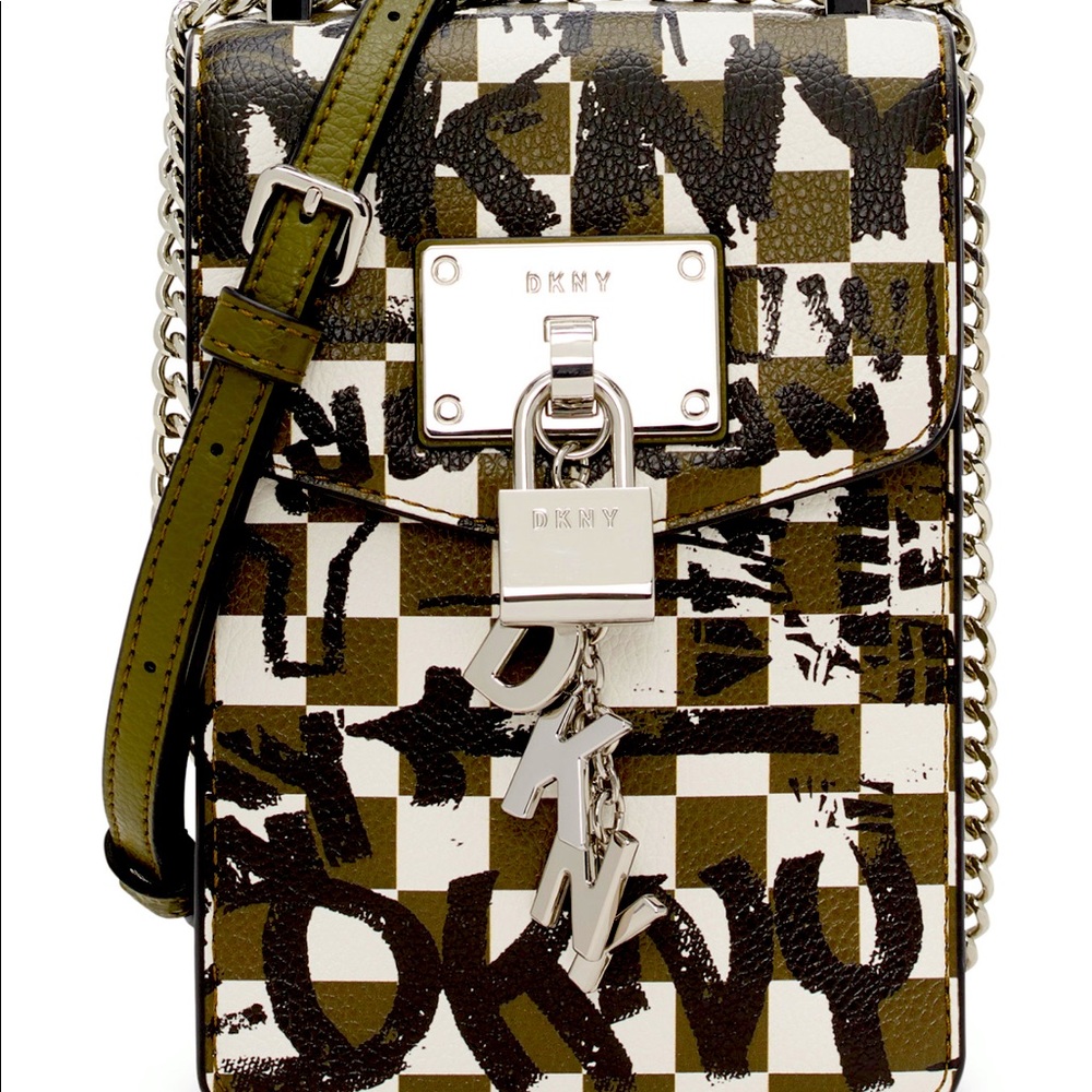 DKNY Elissa North South Leather Crossbody
